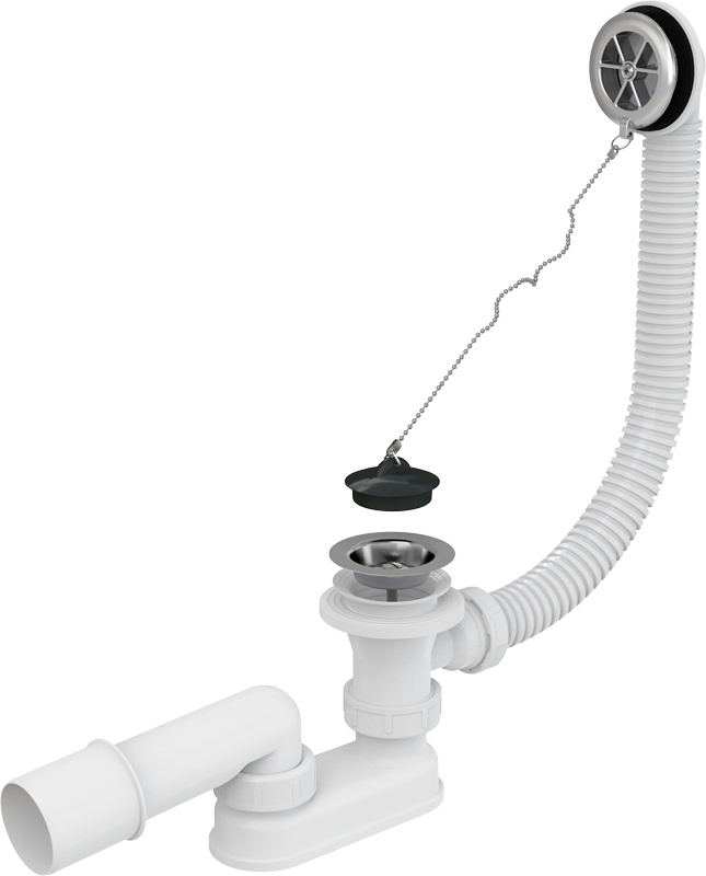 Слив-перелив Alcaplast A501 хром