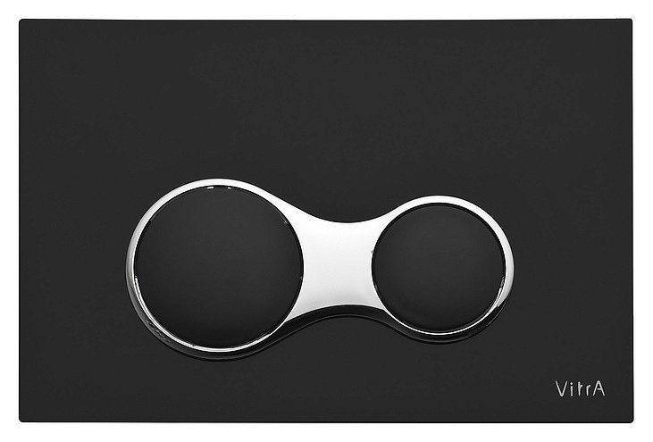 Кнопка смыва Vitra 740-0411 черный матовый