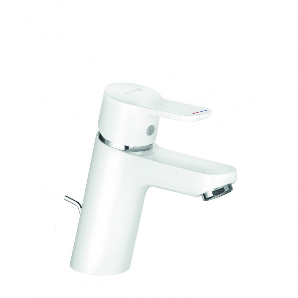 Смеситель для раковины Kludi Pure&Easy 373829165 хром/белый