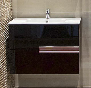 Тумба для комплекта Roca Victoria Nord black edition 80 черная