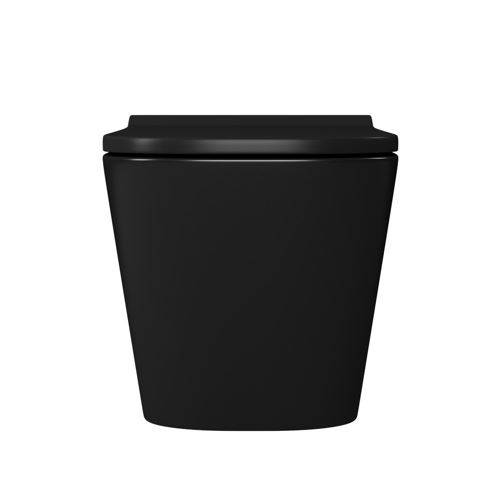 Унитаз подвесной D&K Berlin DT1436025 черный матовый, с сиденьем микролифт