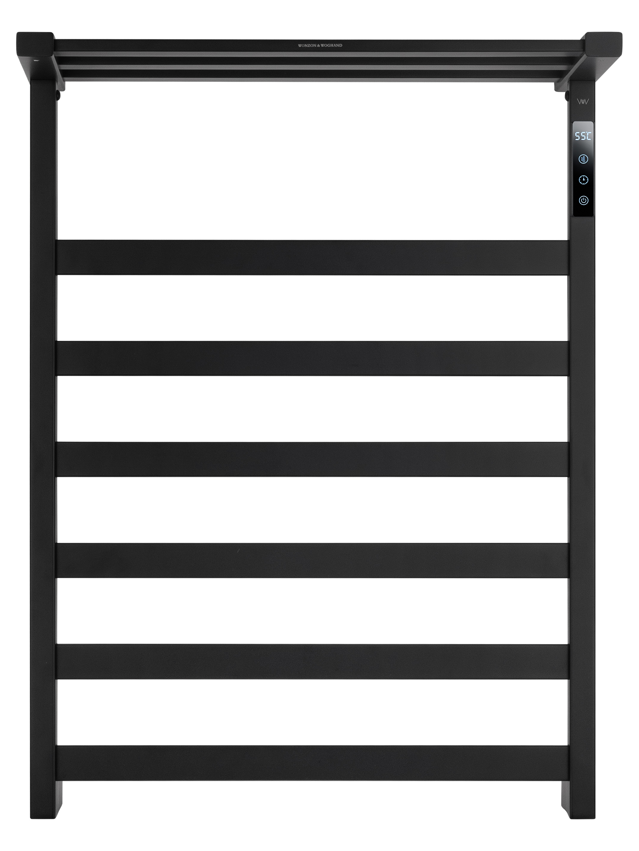 Полотенцесушитель электрический WONZON & WOGHAND FRANKFURT, Черный матовый (WW-A1026-MB)