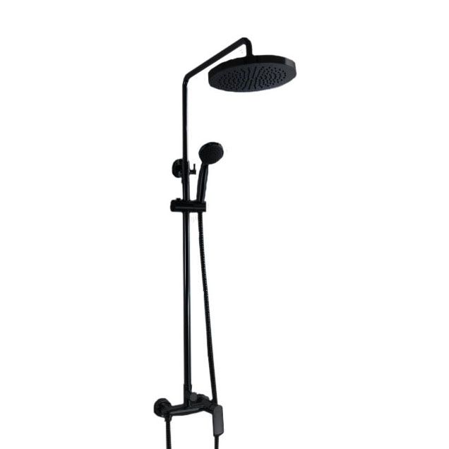 Душевая стойка Bravat OPAL R BLACK F9125183BM-A2-RUS черный матовый