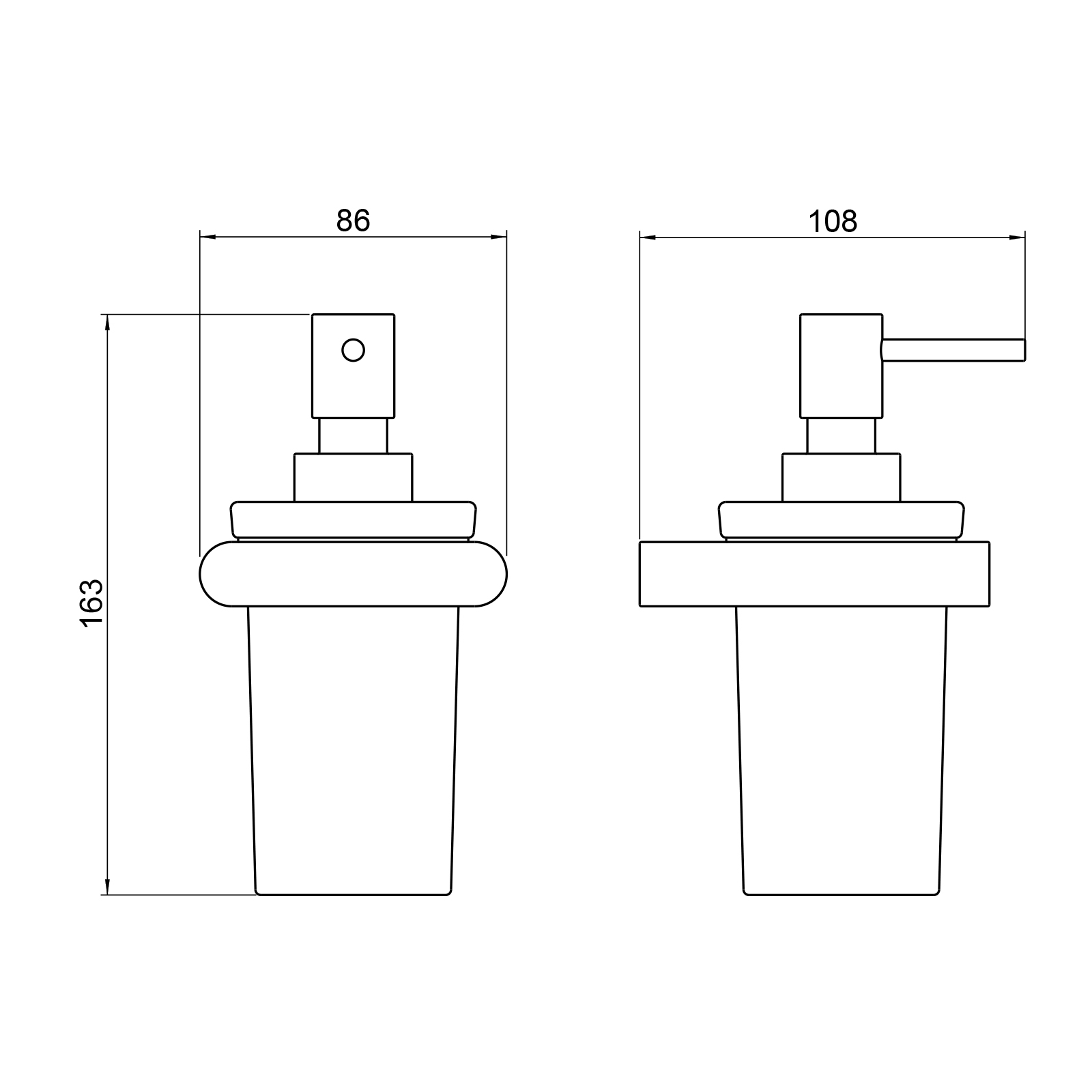 Дозатор подвесной Timo Luiro 18439/17 золото матовое