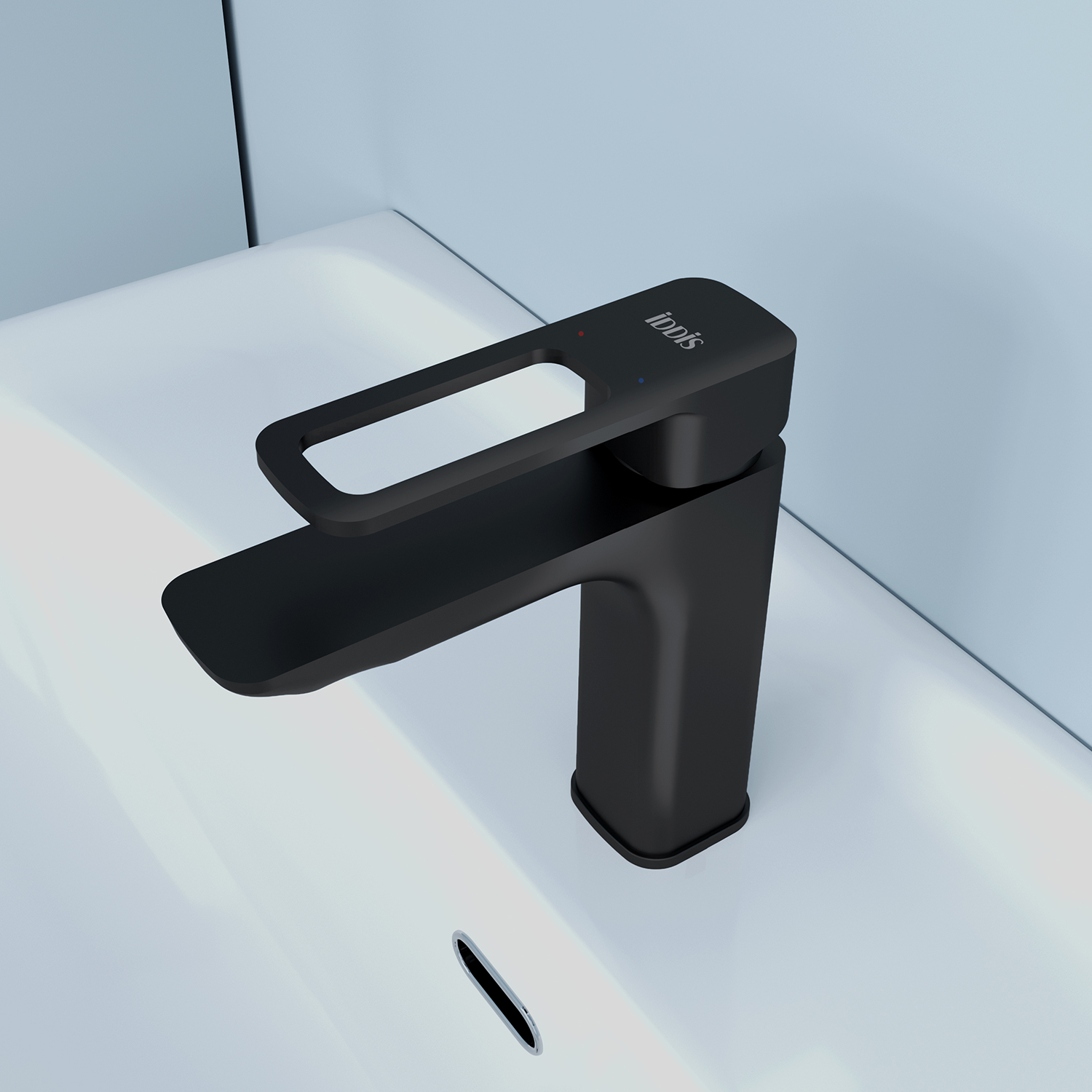 Смеситель для раковины IDDIS Slide SLIBL00i01 черный матовый