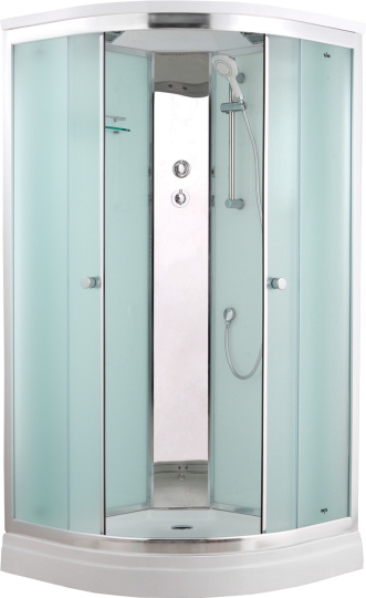 Душевая кабина Timo Comfort T-8801 F 100x100x220 профиль хром глянцевый, стекло матовое