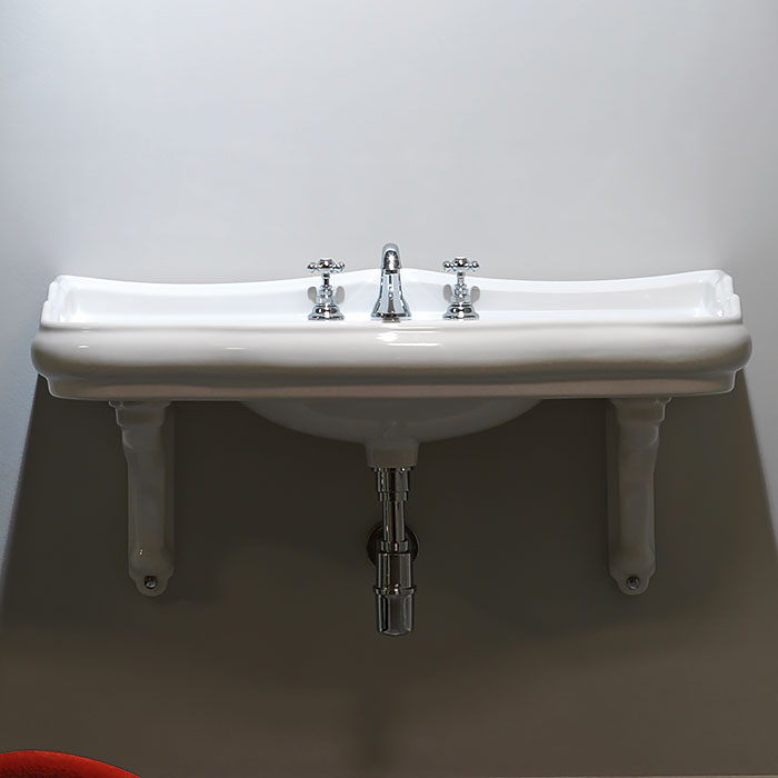 Раковина подвесная 100см Kerasan Retro 105001*1 белый