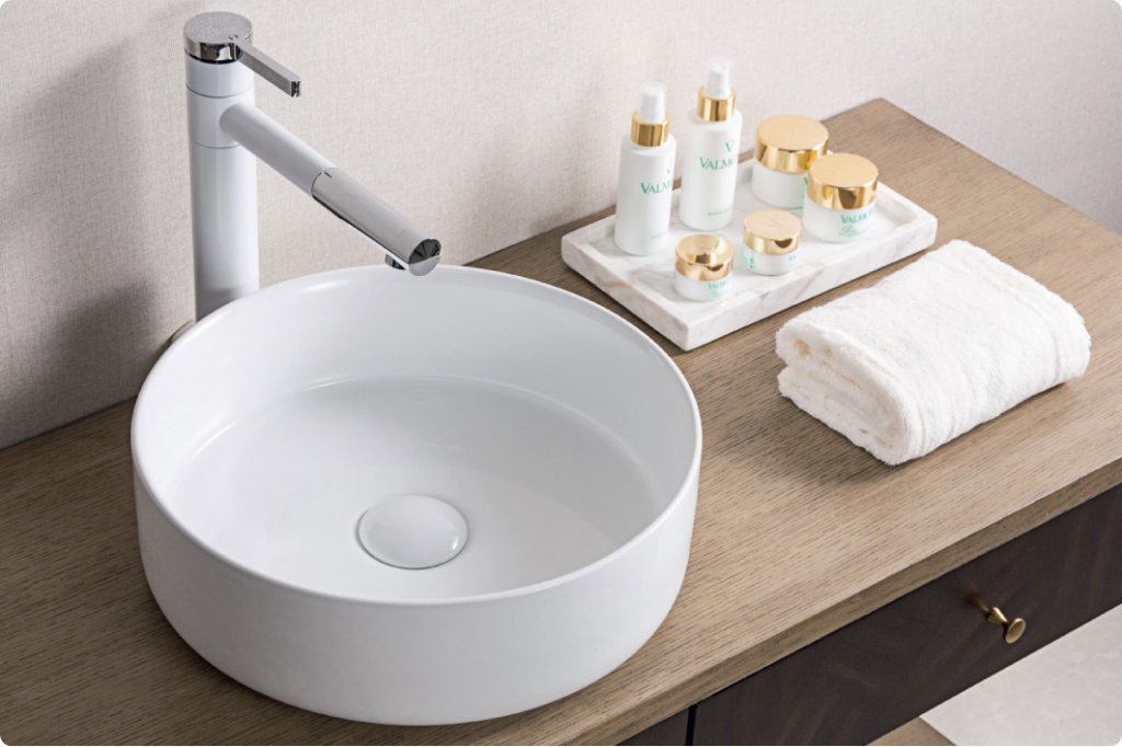 Раковина накладная 36см BelBagno BB1357 белый