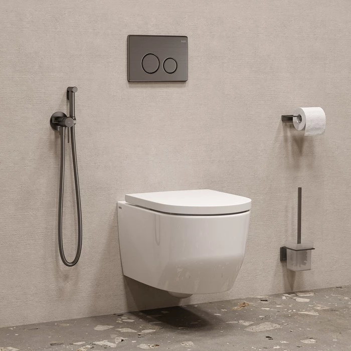 Гигиенический душ со смесителем IDDIS 005GMR0i08 графит матовый