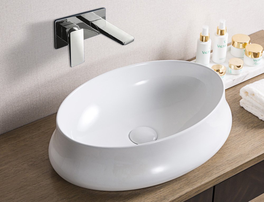 Раковина накладная 52см BelBagno BB1389 белый