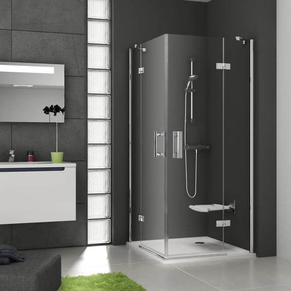 Душевой угол Ravak Smartline SMSRV4 90x90x190 профиль хром, стекло прозрачное
