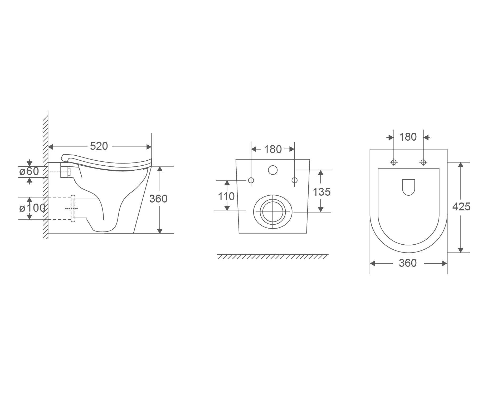 Унитаз подвесной D&K Bamberg DT1556516 белый, с сиденьем микролифт