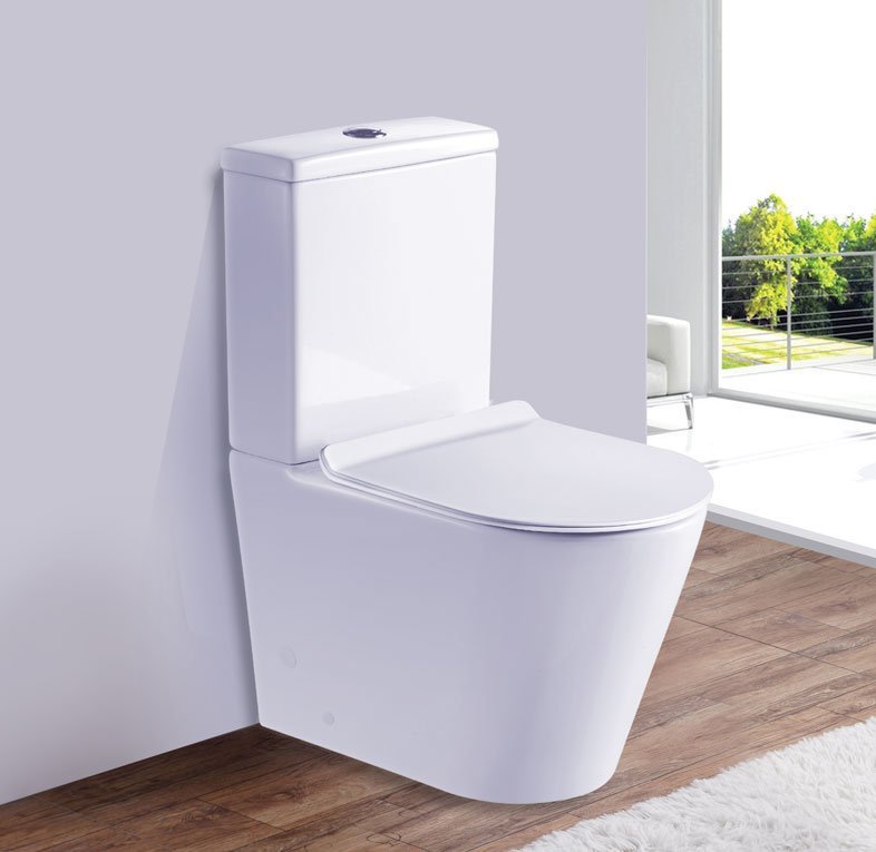 Унитаз напольный Esbano ALAGON-С белый, с сиденьем микролифт