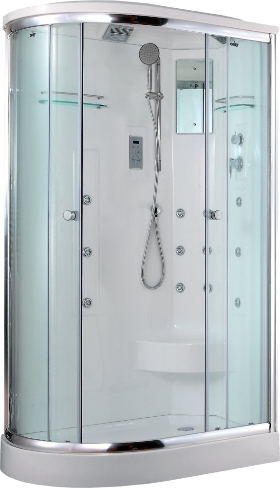 Душевая кабина Timo Lux T-7702 R 120x85x225 профиль хром глянцевый, стекло прозрачное