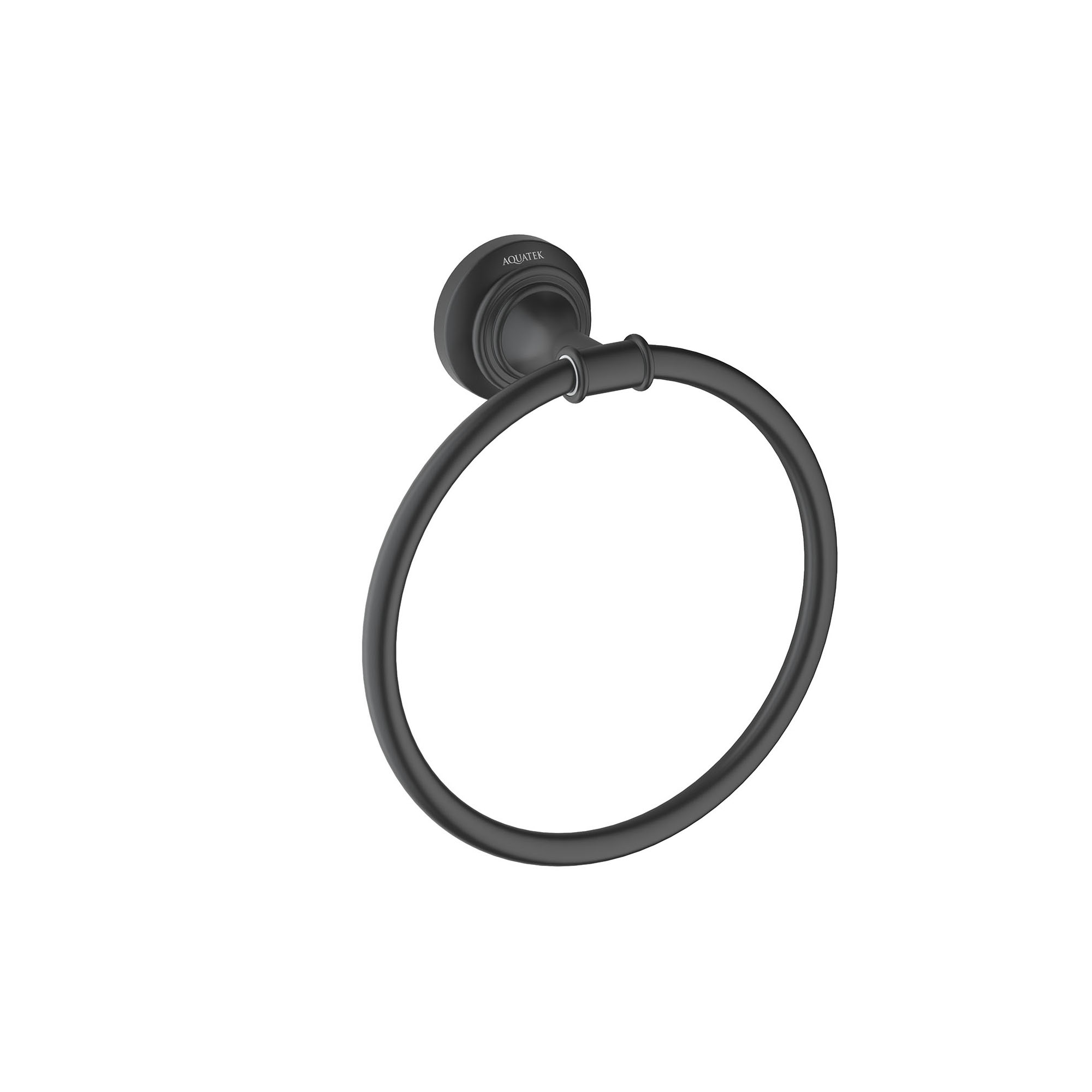 Полотенцедержатель-кольцо Aquatek Классик AQ4512MB черный матовый