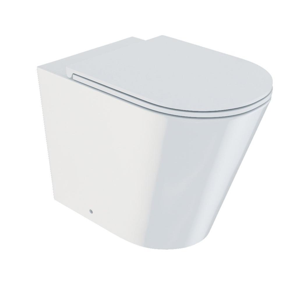 Унитаз приставной DDIS Calipso Rimless CALRDSEi26 белый матовый, с сиденьем микролифт