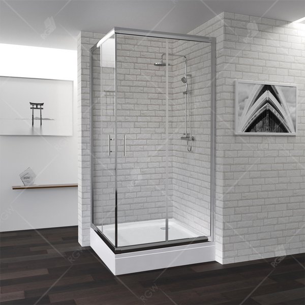 Душевой угол RGW Passage 100x100x190 профиль хром, стекло прозрачное
