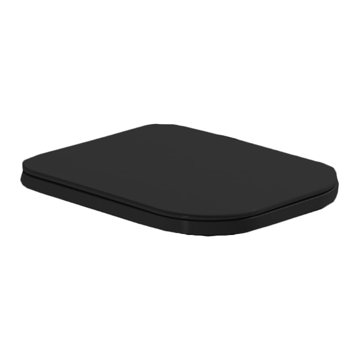 Сиденье для унитаза быстросъемное Simas Henges HE004, с микролифтом, черный матовый