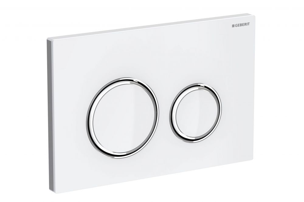 Кнопка смыва Geberit Sigma 21 115.884.SI.1 белый/хром глянцевый