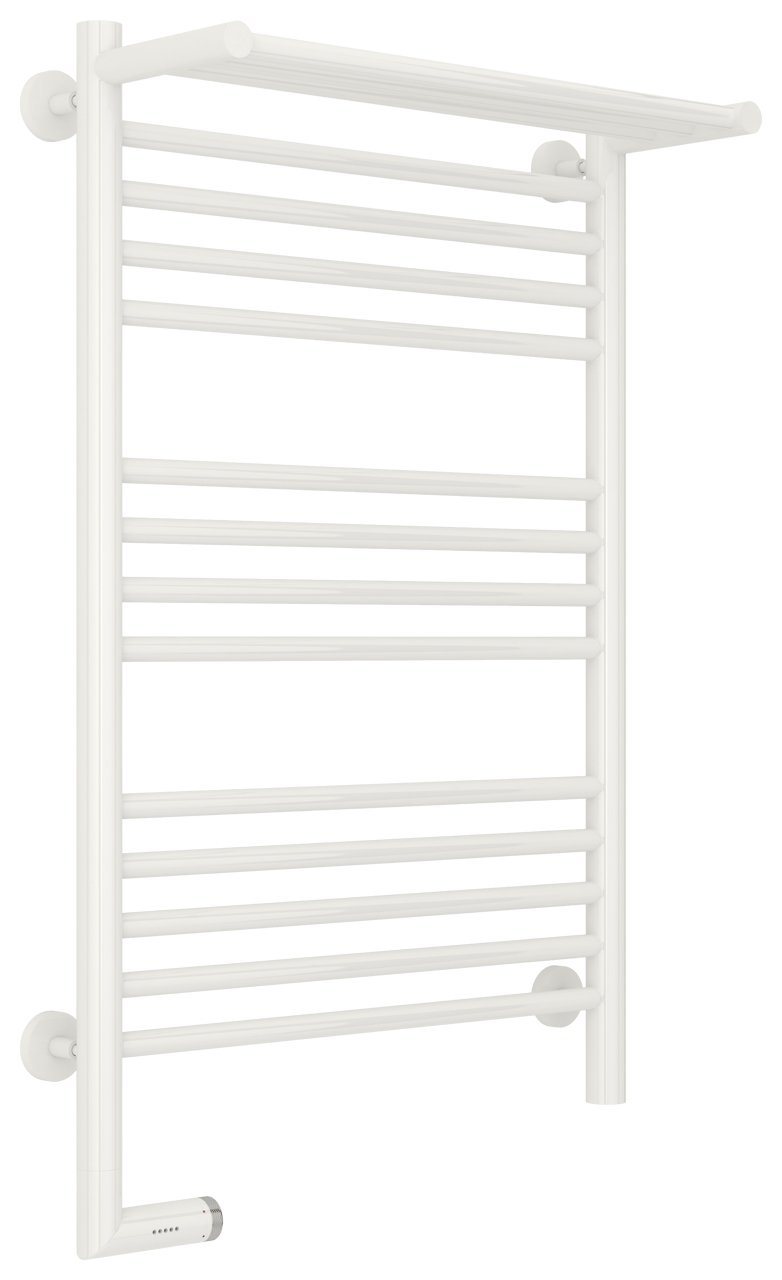 Полотенцесушитель электрический Сунержа Богема с полкой 2.0 80х50 белый, подключение правое