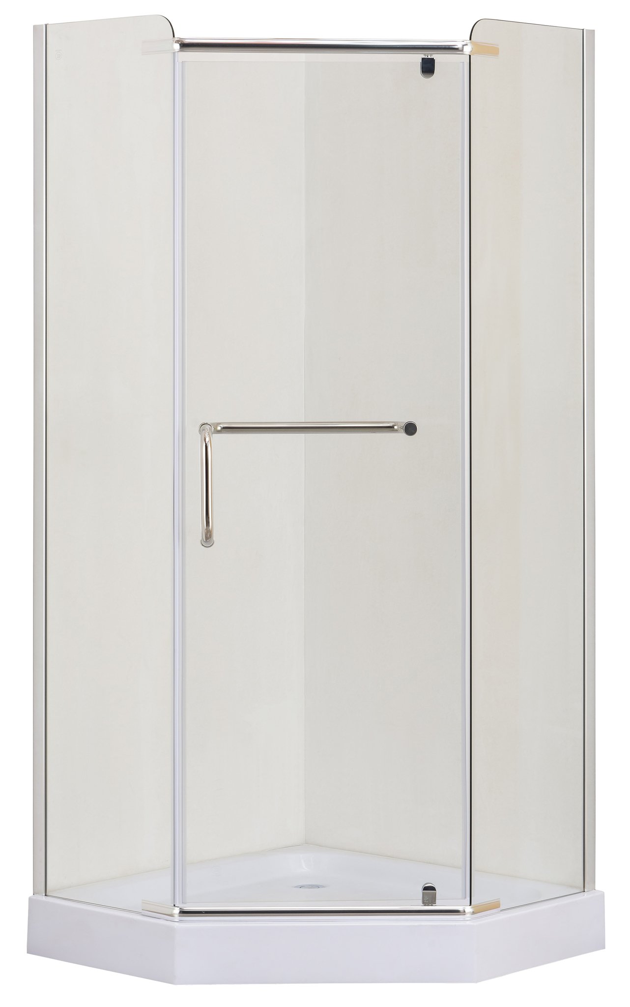 Душевой угол Esbano ES-8170 100x100x200 профиль хром, стекло прозрачное