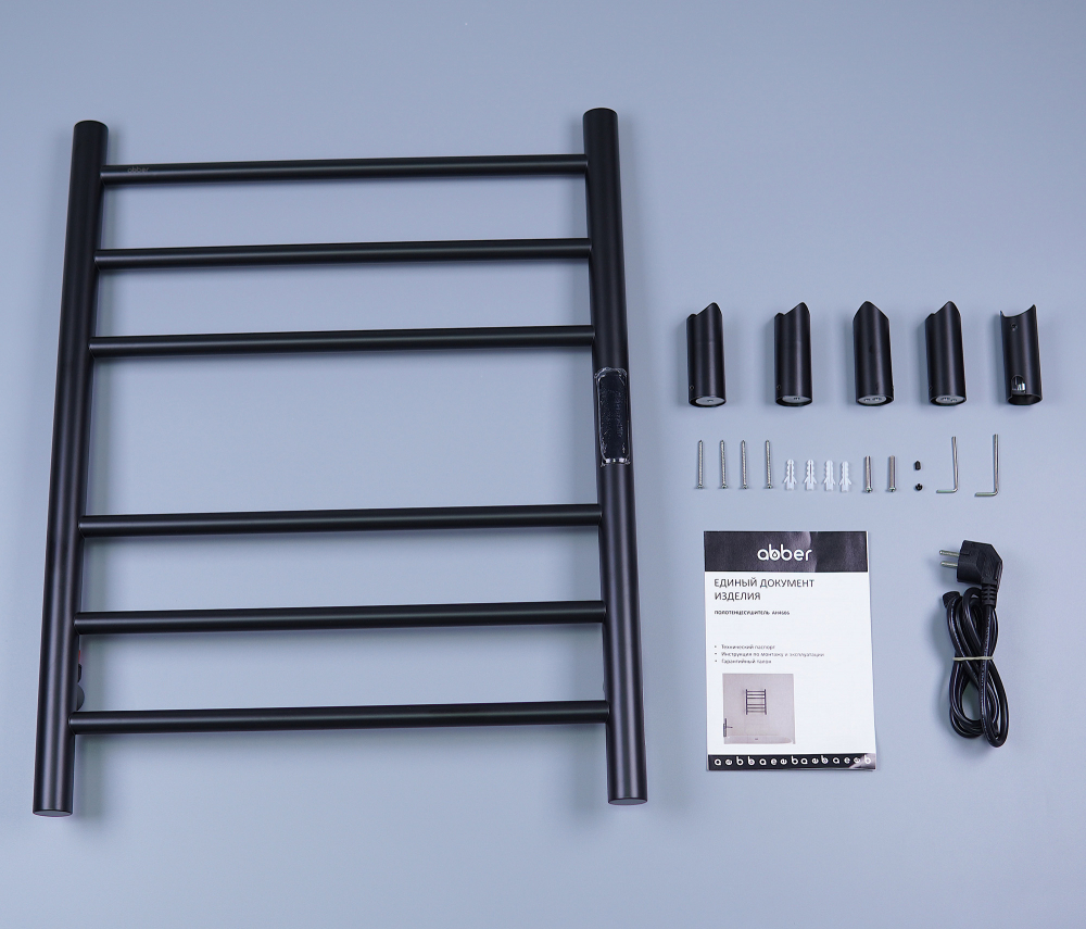 Полотенцесушитель электрический ABBER Standard AH4606MB черный матовый
