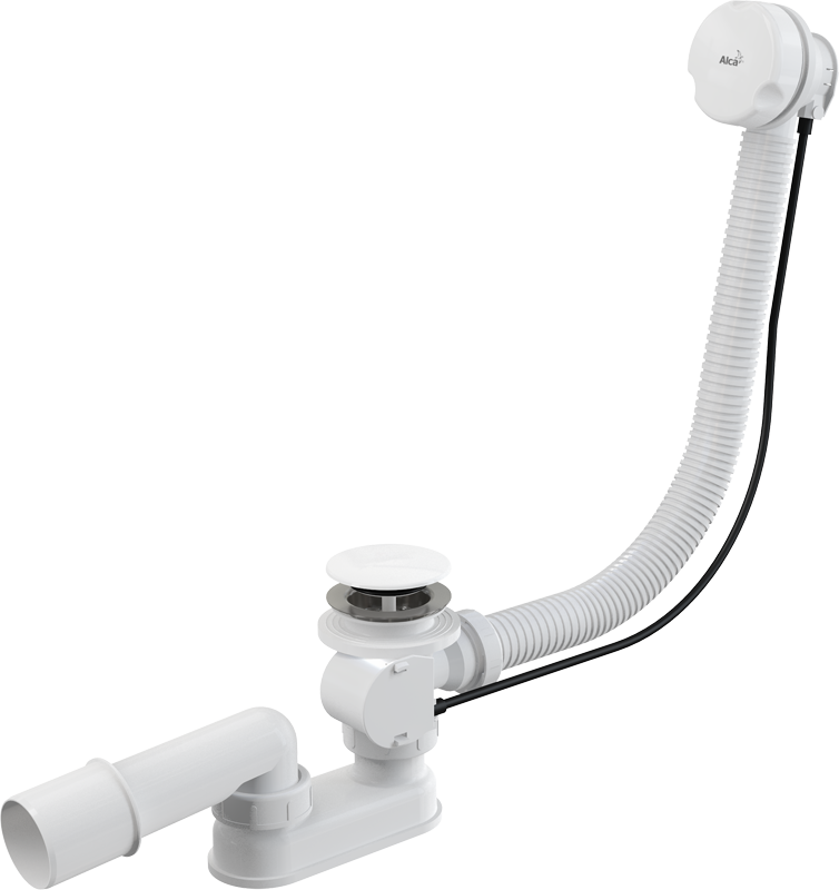 Слив-перелив Alcaplast A51BM полуавтомат белый