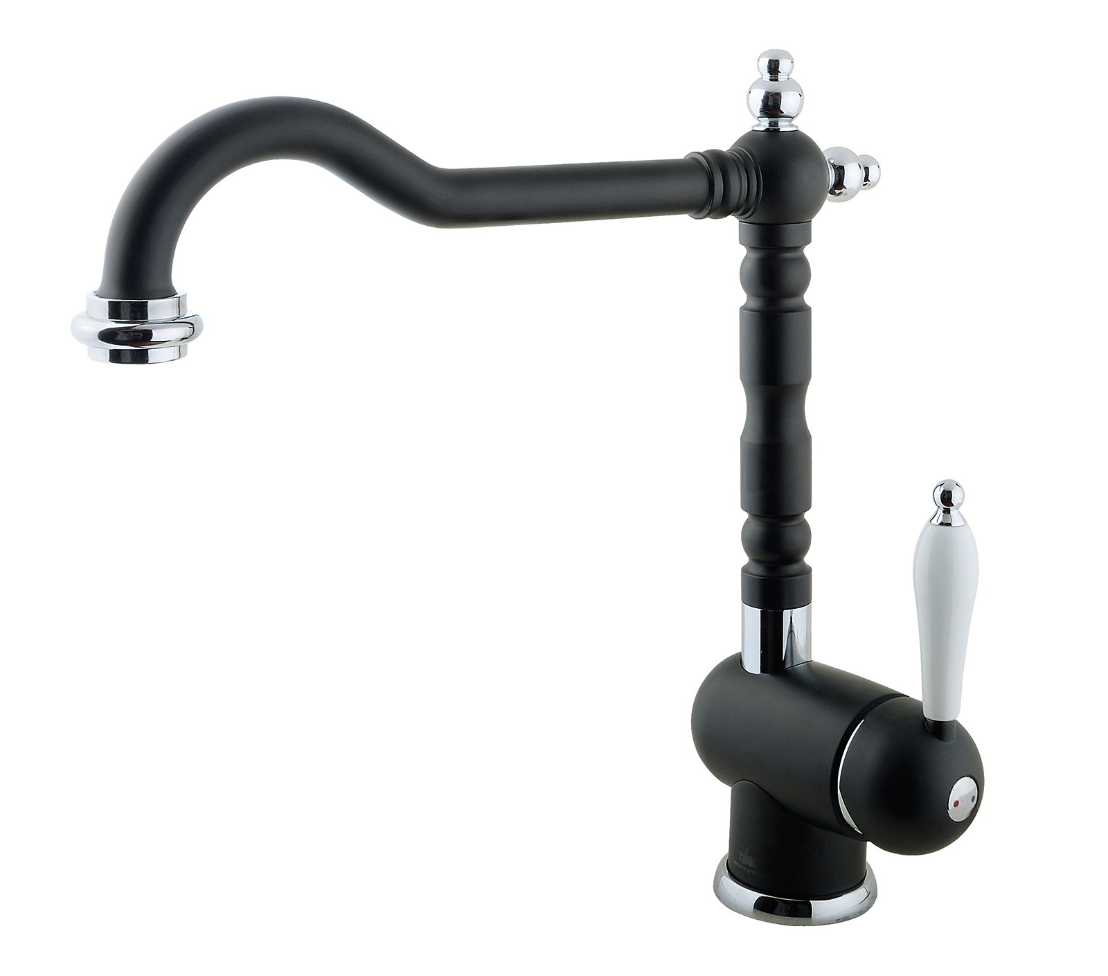 Смеситель для кухни Timo Morea 2406F black черный