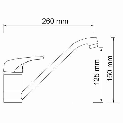 Смеситель для кухни WasserKraft 6307 хром