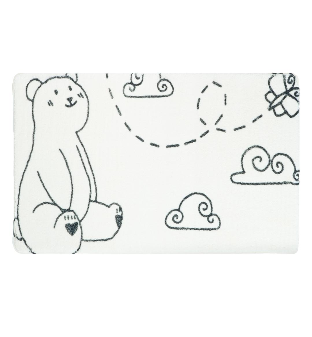 Коврик для ванной Fixsen Teddy Air  1-ый, FX-6001T, белый, 50х80см