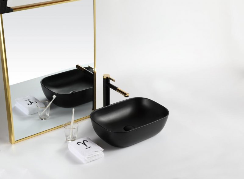 Раковина накладная BelBagno BB1302-H301 черный матовый