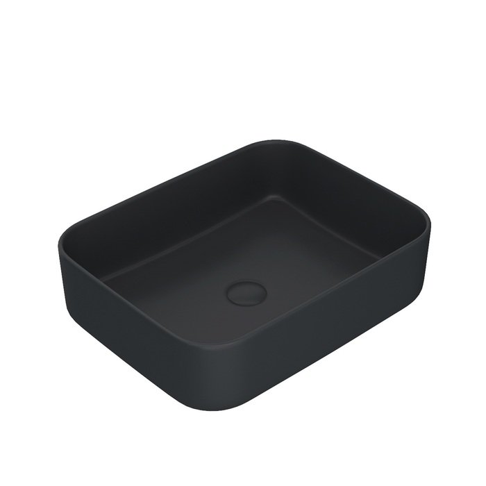 Раковина накладная 50см IDDIS Bridge BRIBM05i27 черный матовый