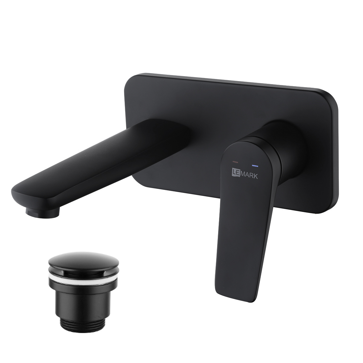 Смеситель для раковины Lemark Bronx LM3726BL черный матовый