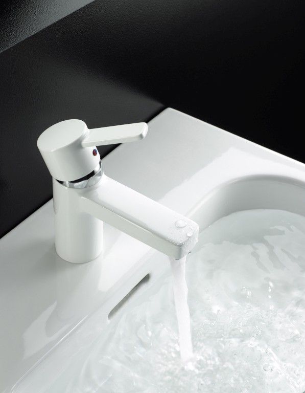 Смеситель для раковины Kludi Zenta  382519175 хром/белый