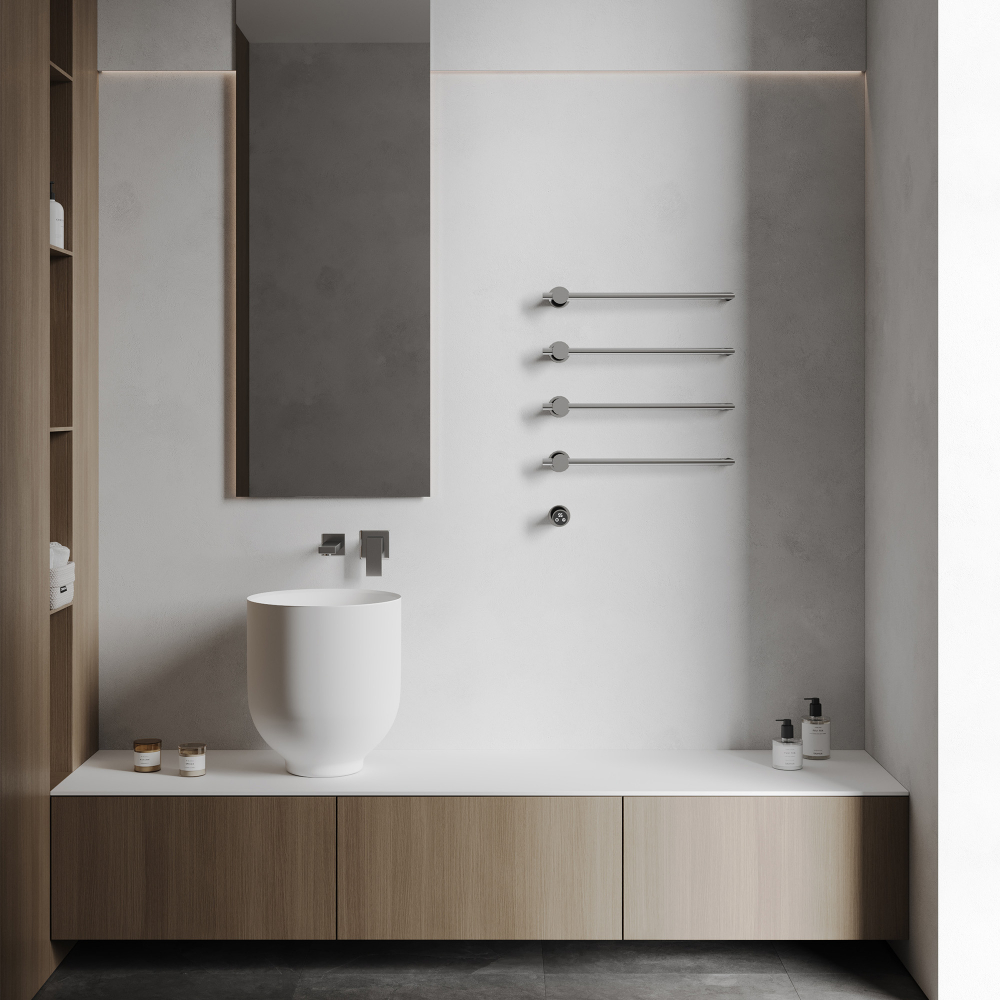 Полотенцесушитель электрический ABBER Charme AH4004 хром