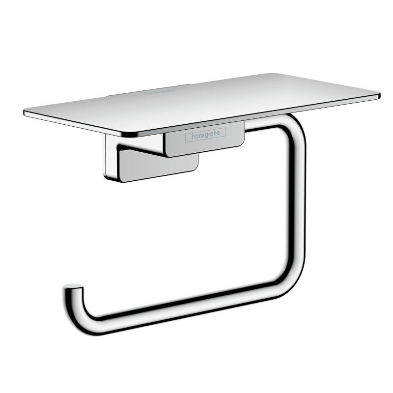 Держатель для туалетной бумаги с полкой для телефона Hansgrohe AddStories 41772000 хром