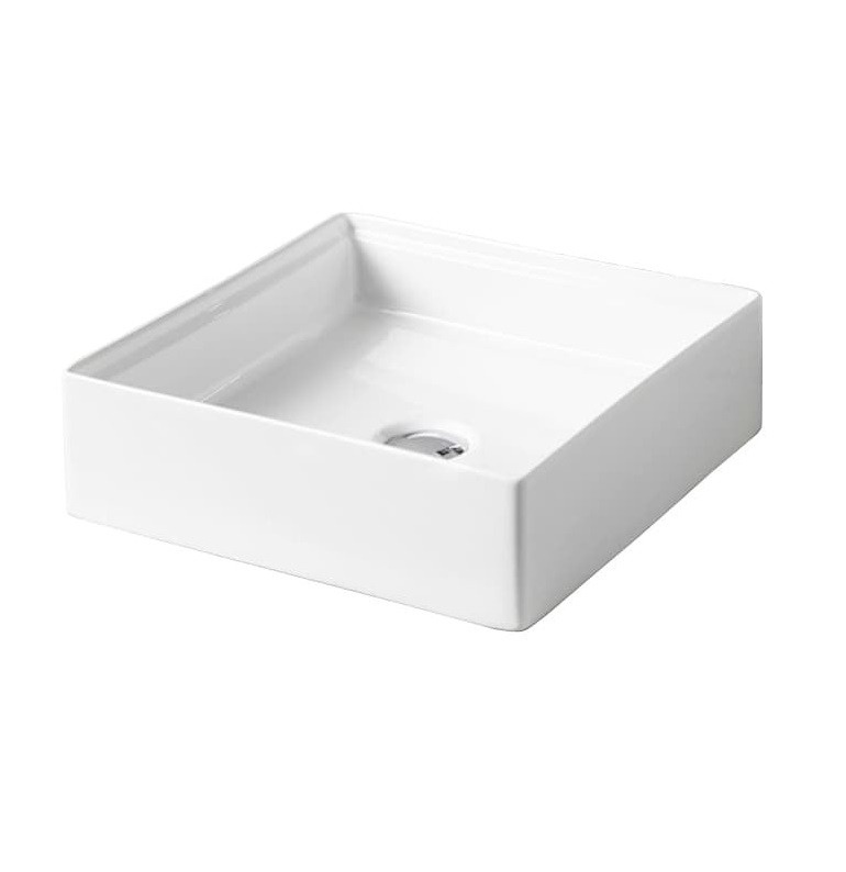 Раковина накладная 42см ArtCeram Scalino SCL001 белый