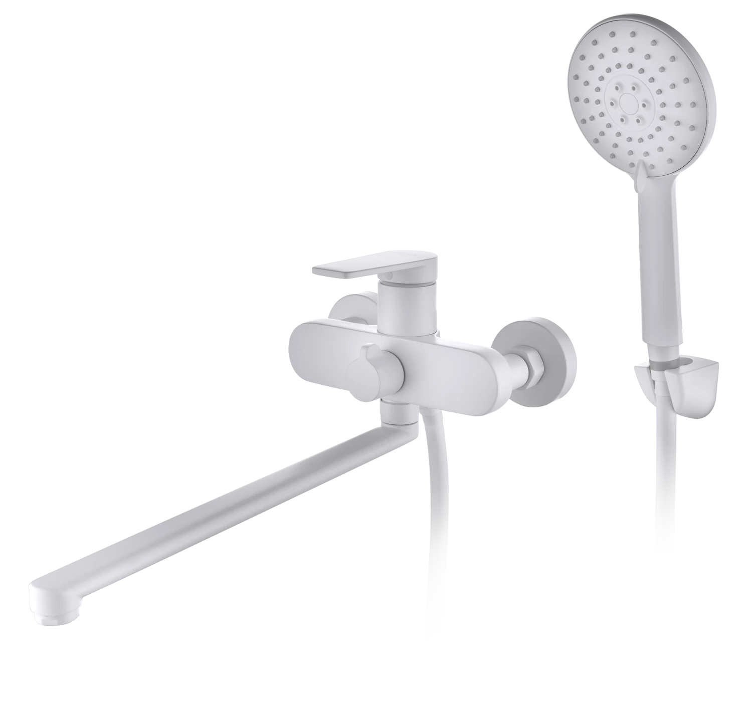 Смеситель на борт ванны D&K Bayern.Fürth DA1523308, белый матовый