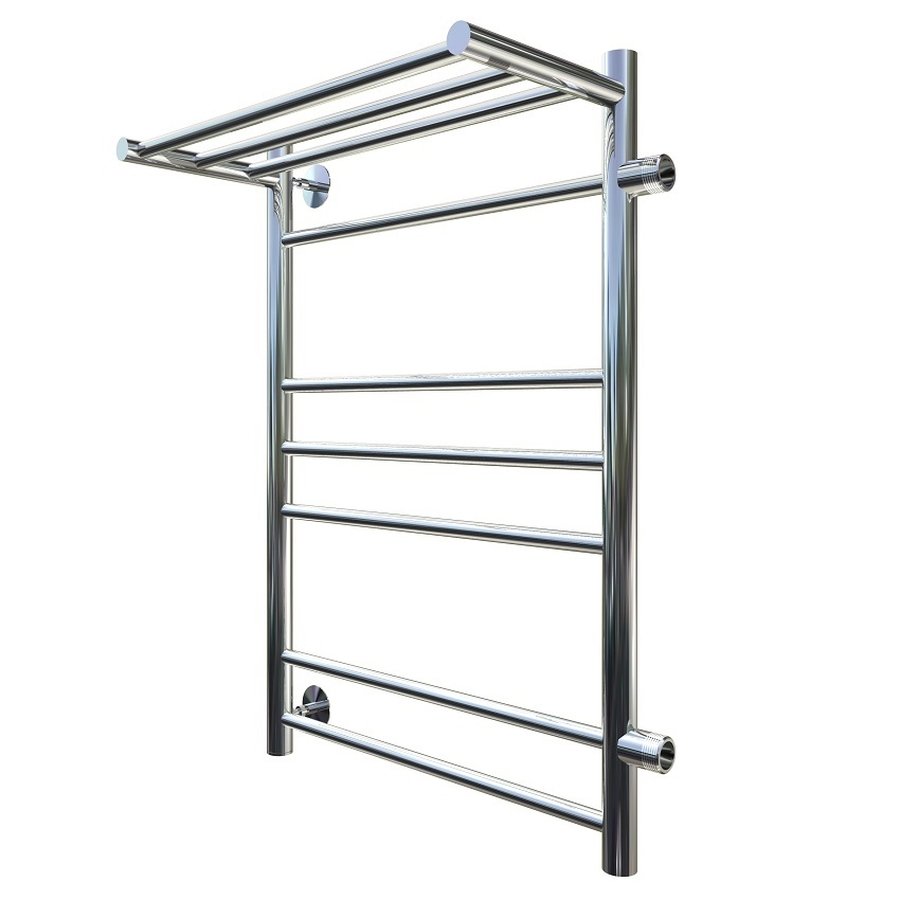 Полотенцесушитель водяной Тругор Аспект серия 3 73,6х40 хром, с полкой, подключение правое