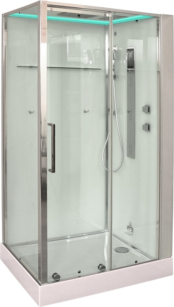 Душевая кабина Timo Premium HELMA Н-520 L 120x90x220 профиль хром глянцевый, стекло прозрачное