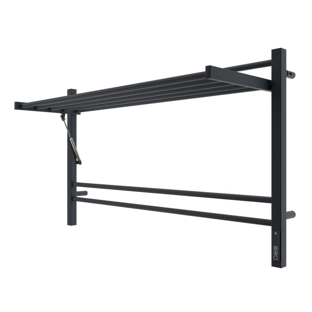 Полотенцесушитель электрический с полкой Terminus Горизонт П8 100х60 КС, черный муар