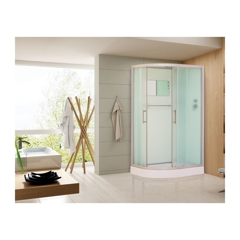 Душевая кабина Esbano ESKB115CRR 115x85x210см, профиль хром матовый, стекло рифленое