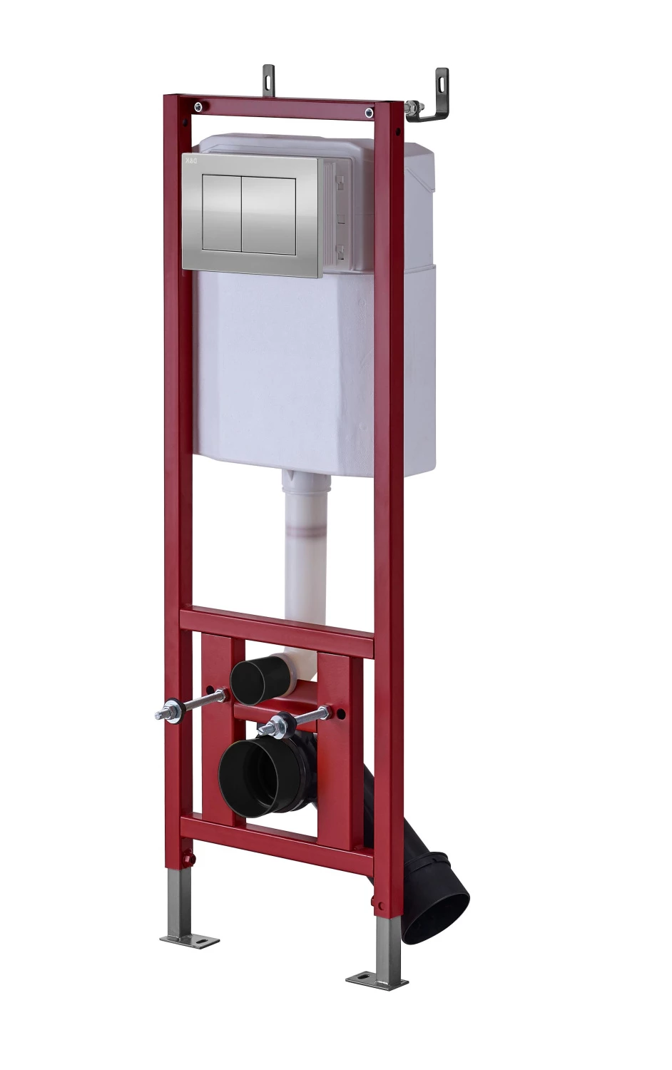 Готовое решение для подвесных унитазов D&K DI8140116 с клавишей хром