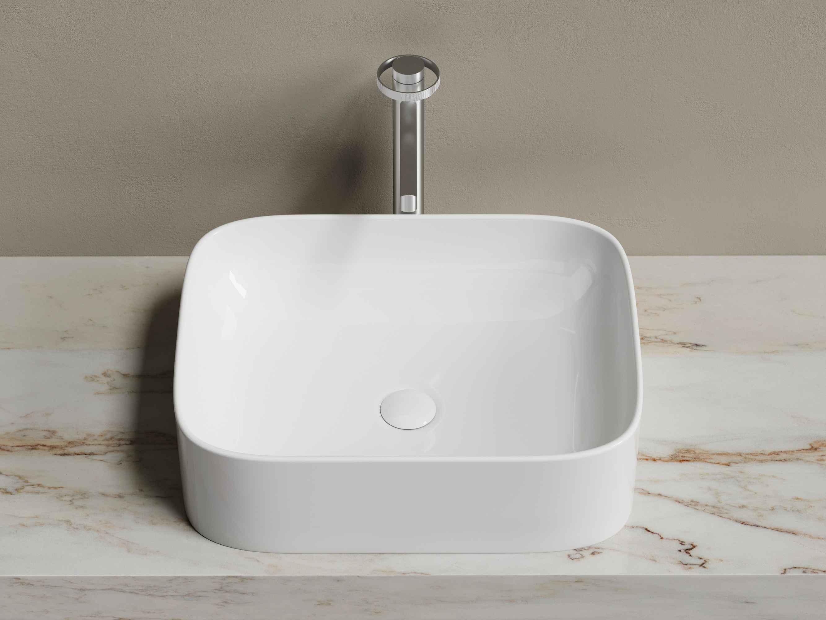 Раковина накладная 50см Ceramica Nova Element CN6052 белый