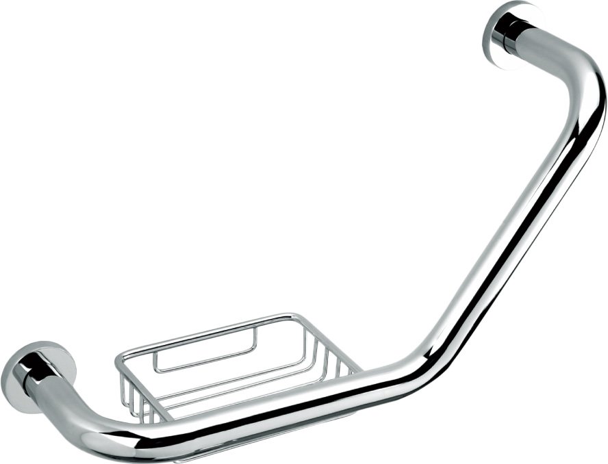 Поручень с мыльницей Rush Bianki BI76910 Хром
