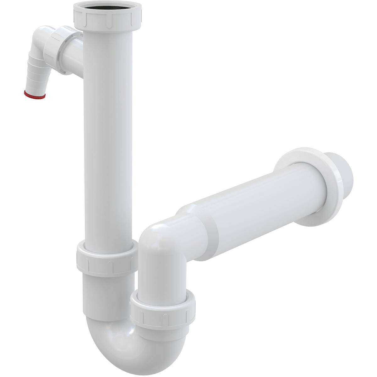 Сифон для кухонной мойки Alcaplast A81-DN50 белый