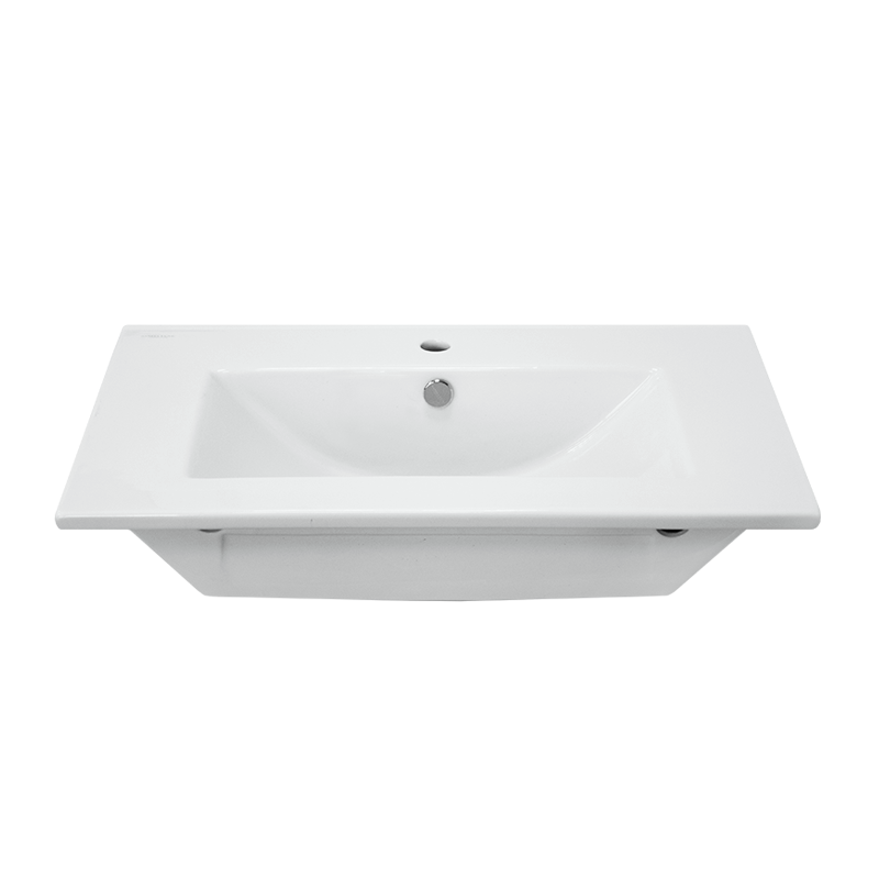 Раковина подвесная 75см Sanita Luxe Quadro QDR75SLWB01 белый