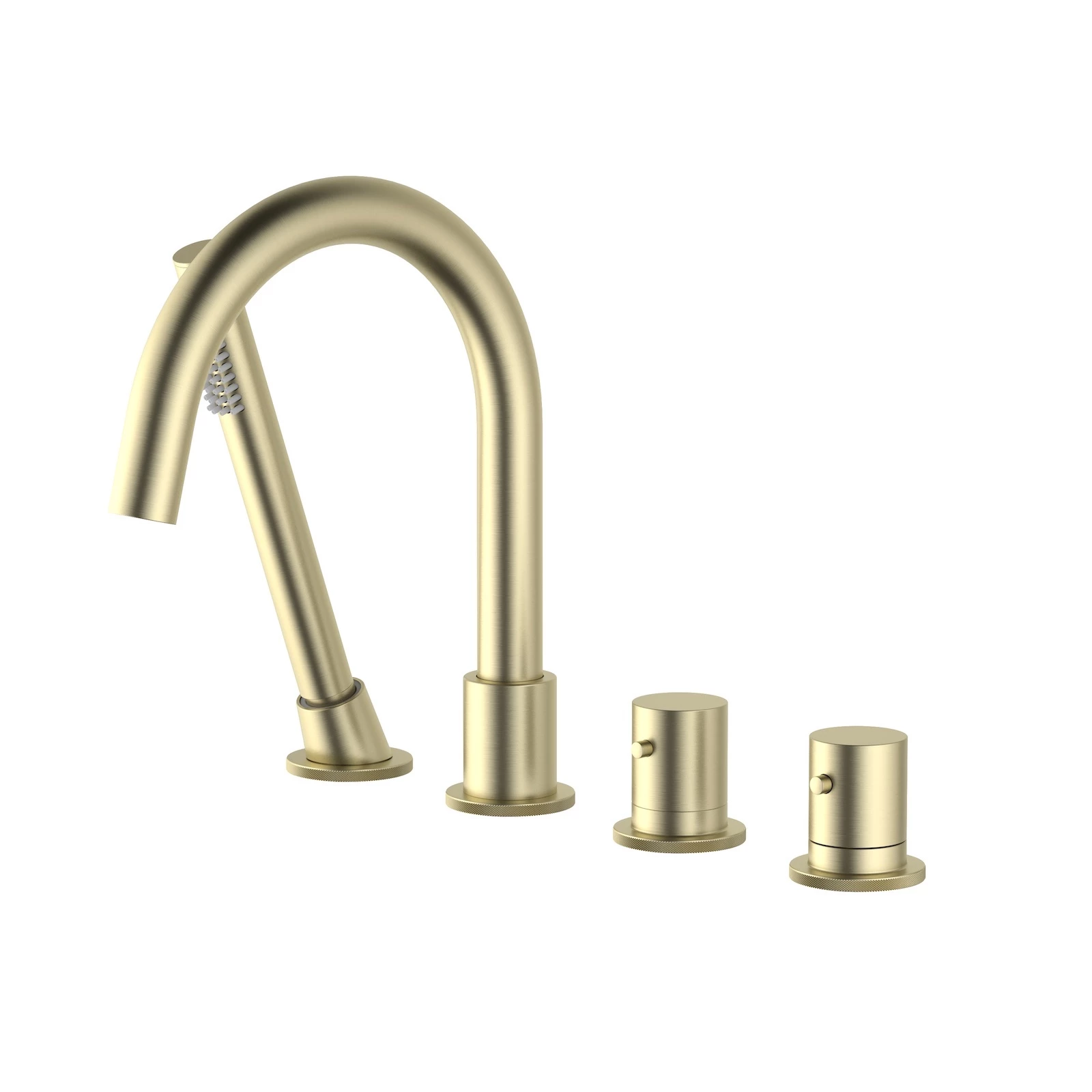 Смеситель термостатический на борт ванны Timo Saona 2330/17Y золото матовое