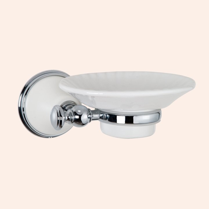 Мыльница TW Harmony TWHA106bi Хром/белый