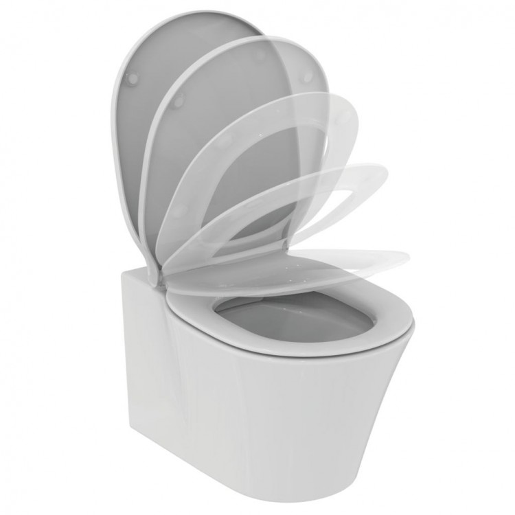 Безободковый подвесной унитаз Ideal Standard CONNECT AIR Rimless K819501 с сиденьем микролифт